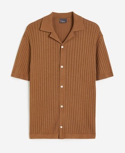 เสื้อยืดคอตตอน & viscos ผ้าคอตตอนเนื้อซี่โครงแบบพอดีตัวปกติ - Product Image 3