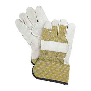Guantes de trabajo de seguridad de protección de manos de cuero de vaca de alta calidad gran oferta guantes de aparejo de trabajo de jardín al aire libre ignífugos - Product Image 4