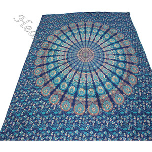 Tapiz de pared grande de Mandala indio Hippie, tapiz colgante de arte para playa - Product Image 6