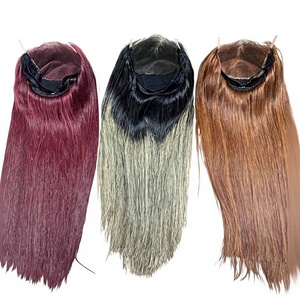 Perruque à fermeture HD en dentelle, cheveux humains Remy vietnamiens, double épaisseur, sans colle, pointes pleines, toutes couleurs - Product Image 1
