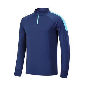Cortavientos deportivo de manga larga para hombre, chaqueta de entrenamiento de patrón sólido, capucha para deportes de invierno para fútbol, ropa deportiva para trotar - Product Image 1