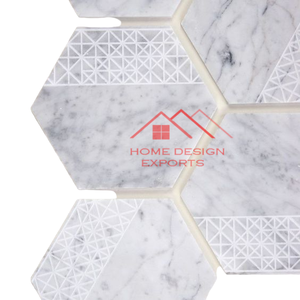 2025 dernière conception de sous-verres de décor de table en marbre italien blanc avec forme et logo personnalisés acceptés au prix de gros - Product Image 6