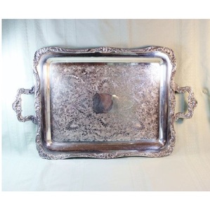 Bandejas rectangulares de Metal y plata para servir en restaurantes y hoteles, de acero inoxidable, con asas, para fruta, ensalada y zumo, hechas a mano - Product Image 6