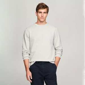 Sweat-shirt en molleton 100% coton pour homme personnalisé 2025 ODM Logo personnalisé Manches longues Col rond Écologique Hiver - Product Image 2