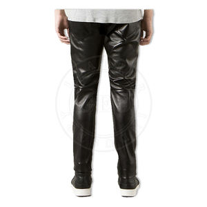 Pantalones de cuero extracómodos para hombre, pantalones de estilo hermoso - Product Image 4