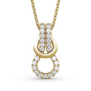 Collier pendentif Jeulia Infinity Love Heart - Argent sterling plaqué rhodium avec zircon - Product Image 1