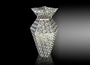 Vente chaude Double Tone Couleur Moderne De Table Fleur Vase Décoratif De Mariage Décoration Logo Personnalisé Taille au Prix de Gros - Product Image 3