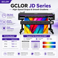 Impresora de Formato Ancho GCLOR Serie JD de 1.55m/1.85m con Cabezal de Impresión Epson Individual para Impresión de Pancartas de Vinilo