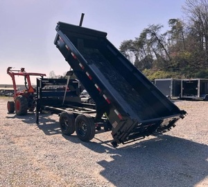 Remolque volquete de carga barato Remolque de carga 7x14 16K con lona y elevador de tijera para uso agrícola - Product Image 6