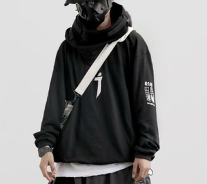 Sweat à capuche sportif surdimensionné en molleton de coton avec broderie numérique motif poisson, protection UV, collection automne 2025 – Vente en gros - Product Image 3