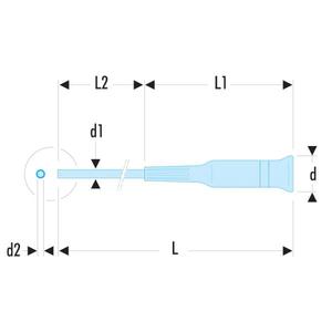 Porte-embouts hexagonaux Facom-Micro-Tech 4 mm pour un fixation rapide et efficace - Product Image 2