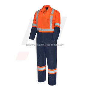 Vêtements de travail haute visibilité Combinaison réfléchissante résistante aux flammes de sécurité Uniforme de travail haute visibilité Combinaison FR - Product Image 2