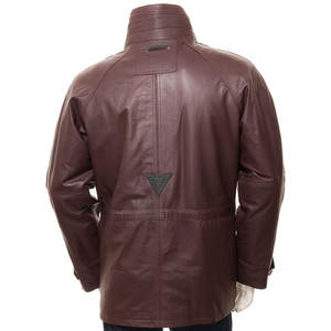 Veste en cuir pour homme d'hiver de haute qualité à prix de gros, fermeture éclair, imperméable, coupe-vent, service OEM/ODM, streetwear, motard - Product Image 2