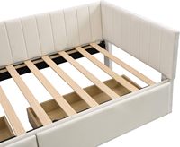 Ensemble de meubles de chambre à coucher modernes de luxe Cadre de lit King-Size en bois massif avec base éclairée en teck et acajou pour la maison ou l'hôtel
