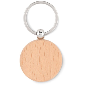 พวงกุญแจไม้พวงกุญแจกลมออกแบบขนาดตามต้องการของใช้ในครัวเรือนพวงกุญแจไม้ - Product Image 1