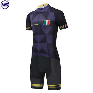Vêtements de cyclisme Polyester Matériel Meilleure conception Poids léger 2025 Haute qualité Logo personnalisé Impression Uniforme de cyclisme - Product Image 5