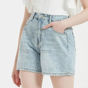 Service OEM, vente en gros, shorts en jean pour femmes sur mesure, nouvelle collection, shorts à marque privée pour femmes, shorts respirants pour femmes - Product Image 3
