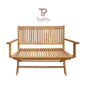 Banc d'extérieur de style ferme optimal pour les hôtels, couleur personnalisable, logo, bois massif de haute qualité, confortable pour les clients - Product Image 1