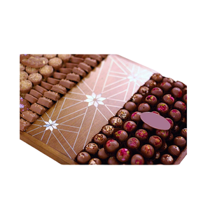 Plateau en forme de Rectangle plateau de service de chocolat de haute qualité plateau de Ramadan en bois fabriqué au vietnam - Product Image 1