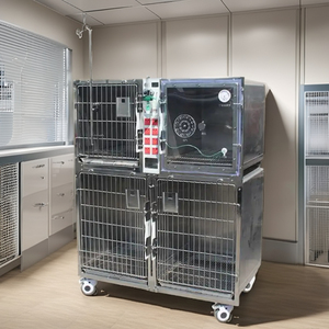 กรงสแตนเลสสำหรับสัตว์เลี้ยงสำหรับการดูแลผู้ป่วยหนัก  สำหรับสุนัขในโรงพยาบาลสัตว์ อุปกรณ์สำหรับสัตว์เลี้ยงสำหรับการวินิจฉัยในคลินิกสัตวแพทย์ ยี่ห้อ MTR - Product Image 4