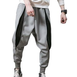 Pantalons de survêtement pour hommes en gros, hiver 2025, taille élastique unie, respirant, élégant, entrejambe tombant - Product Image 1