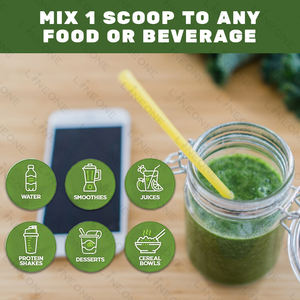 ผงผักซูเปอร์กรีนผลิตภัณฑ์เสริมอาหารออร์แกนิกผสมสีเขียว - Product Image 3