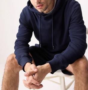 OEM Sweat-shirt à capuche oversize noir en coton/polyester pour hommes, manches longues, imprimé, confortable et respirant, décontracté - Product Image 3