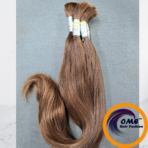 Extensiones de cabello indio Remy Virgen sin procesar 100%, peluca a granel alineada con cutícula negra Natural, tejido de doble dibujado, venta al por mayor - Product Image 1