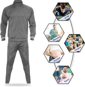 ชุดวอร์มลำลอง2ชิ้นมีซิปสำหรับผู้ชายไซส์ XL มีฮู้ดสำหรับวิ่งกางเกงผ้าขนแกะระบายอากาศได้ดีพิมพ์โลโก้ได้ตามต้องการขนาดพิเศษ - Product Image 6