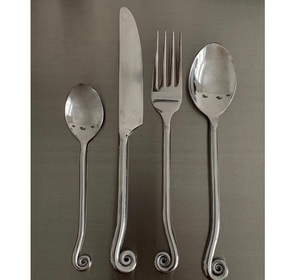 Handcrafted Stainless Steel Luxury Cutlery Set Stainless Steel Flatware Dining Collection Modern Stainless Steel Flatware - Product Image 1