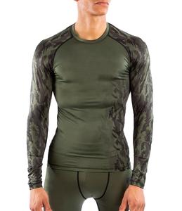 Mma การบีบอัดเสื้อยิมสําหรับผู้ชายผู้ใหญ่เด็กชาย Mma Rashguard น้ําหนักเบาผื่นยามแขนยาวผู้ชาย Rush Guard - Product Image 1