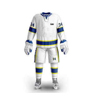 Uniformes de Hockey sobre Hielo 2024 Cómodos, Transpirables, de Bajo Precio y Alta Demanda, con Impresión de Logotipo Personalizado, 100% Poliéster, Servicio OEM de Alta Calidad - Product Image 1