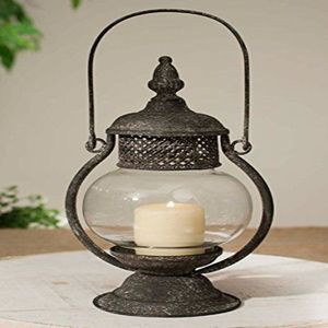 Lanterne de jardin en métal Bougeoir en métal suspendu Lanternes vides pour l'extérieur de la maison pour la saison des mariages et des fêtes - Product Image 5