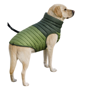 PuffShield Winter Jacket Green Quilted <b>Dog</b> <b>Coat</b> Warm Lightweight Puffer Vest For Small Medium Large <b>Dogs</b> Cold Weather - Product Image 3