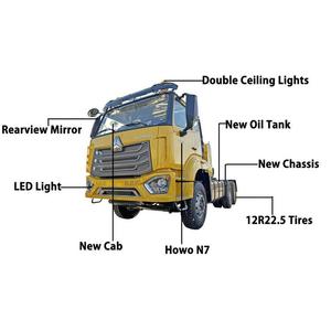 Camion tracteur Hohan d'occasion 6x4 Diesel Automatique 450 CV Conduite à gauche Euro 5 avec caméra arrière Type tête de camion et tête de tracteur - Product Image 5