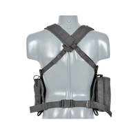 Gilet de paintball unisexe personnalisable de haute qualité, à dégagement rapide, réversible, avec option porte-chargeur noir, en polyester respirant pour l'extérieur