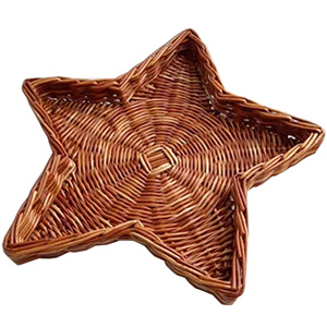 Ensemble de plateaux de service naturels faits à la main |   Plateau à thé en bois tissé écologique |   Plateaux rectangulaires décoratifs pour servir - Product Image 5