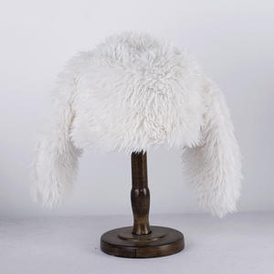 SIDDIQUI HOSINEX 2024 Women's Adult <b>Faux</b> <b>Fur</b> Solid Laminated Casual Plush Seamless Dyed Winter Warm Bow Ripped <b>Bucket</b> <b>Hat</b> - Product Image 6