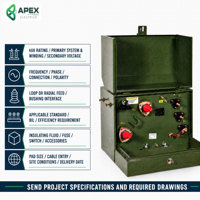 Transformateur monophasé monté sur socle 10-50 kVA 12.47GrdY/7.2kV 13.2GrdY/7.62kV 13.8GrdY/7.97kV vers 120/240V 60Hz en boucle ou radiale
