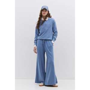 Pantalons de survêtement à jambes larges avec poches - Product Image 1