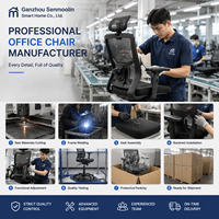 Chaise de bureau ergonomique en maille OEM avec soutien lombaire réglable, accoudoirs 3D, dossier en V, chaise de bureau réglable pour le bureau, blanche
