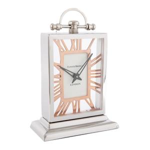 Horloge de table en métal, fournitures de bureau et de maison, idées cadeaux uniques, horloge de bureau décorative, affichage antidérapant - Product Image 3