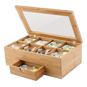 Artisanat indien personnalisé de luxe en bois de pin Super qualité Cadeau décoratif pour la maison Article Offre Spéciale Boîte à thé en bois personnalisée Nouveau design - Product Image 5