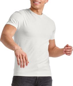 เสื้อยืดสำหรับผู้ชายผ้าฝ้าย100% น้ำหนักเบาระบายอากาศได้ดีคอกลมลำลองแบบเรียบง่าย - Product Image 5