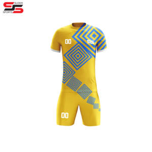 Sublimación Conjuntos de camisetas de fútbol Jersey de media manga para ropa de equipo profesional Dos uniformes de fútbol - Product Image 5