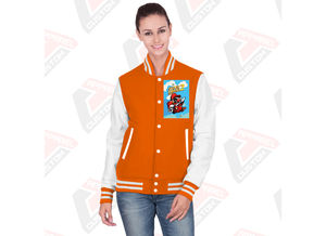 Venta caliente de las mujeres Casual Street Wear Varsity Jacket Nueva moda de impresión personalizada chaqueta transpirable para las mujeres - Product Image 6