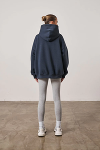 Sweat à capuche surdimensionné pour femmes avec épaules tombantes pull Streetwear plus rapide broderie de Logo personnalisé pour l'automne hiver - Product Image 6