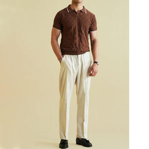 Polo de Punto Texturizado Premium para un Estilo Casual Diario, Polo de Punto Texturizado Ligero - Product Image 6