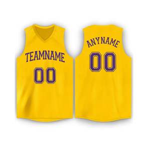 Personnalisable Laker Basketball Jersey Entièrement Conçu D'été Sans Manches Tops Shirts Basketball Wear Sportswear Maillots pour Adultes - Product Image 5