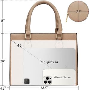 Sac à main en cuir véritable de mode personnalisé de haute qualité étanche avec fermeture à glissière couleur personnalisée capacité 1L style de rue élevé - Product Image 5